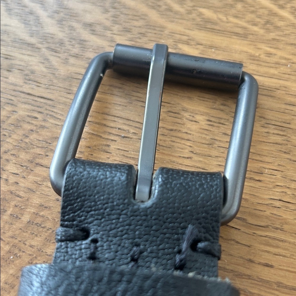 Simons Genuine, Italian Men's Black Leather Belt size 38 - Picture 5 of 5